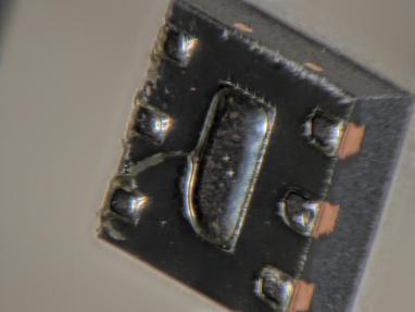 DFN package underside and exposed side flank